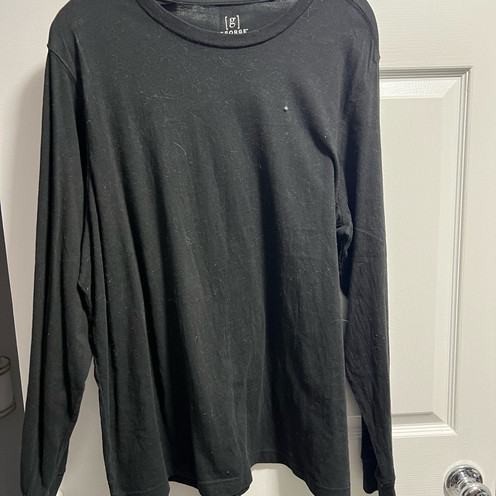 George Women's Black Long Sleeve Tee